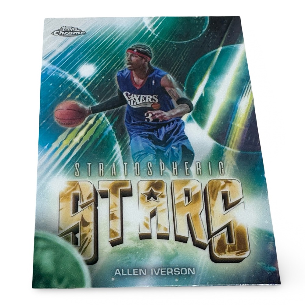 Allen Iverson 2023-24 Topps Chrome Update Stratospheric Stars ST-23 76ers